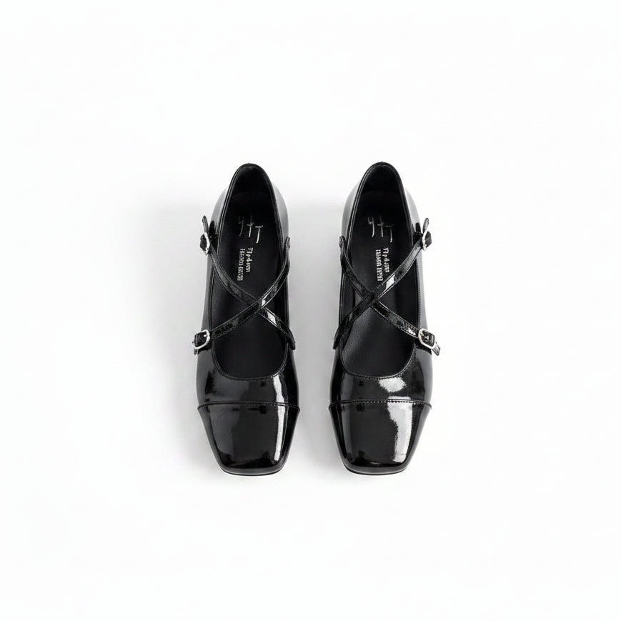 The Chelsea Crisscross Square-Toe Mary Jane Loafers