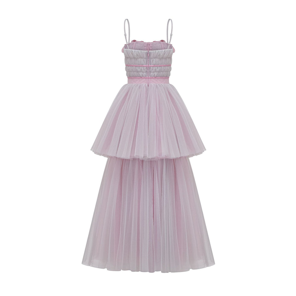 Princess Pink Strapless Luxury Dress