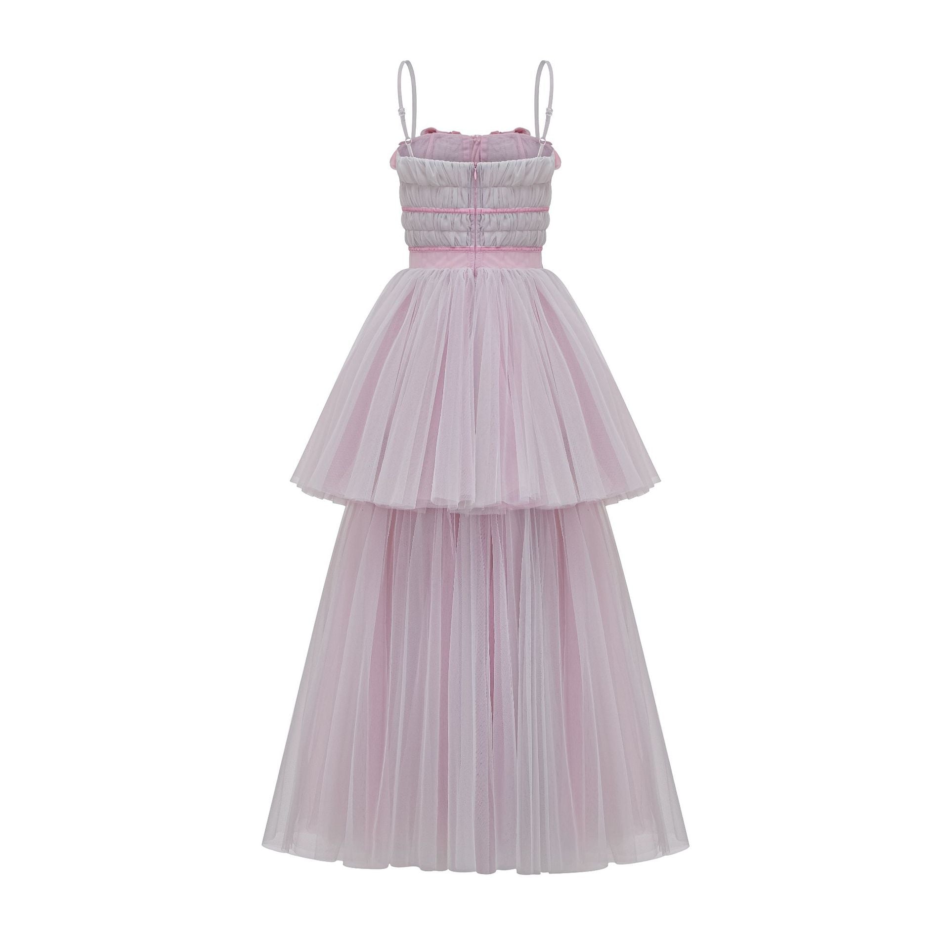 Princess Pink Strapless Luxury Dress