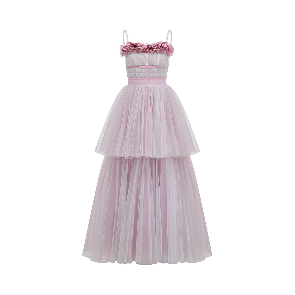 Princess Pink Strapless Luxury Dress