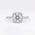 Aurelia 1ct Cushion Cut Solitaire Silver Ring