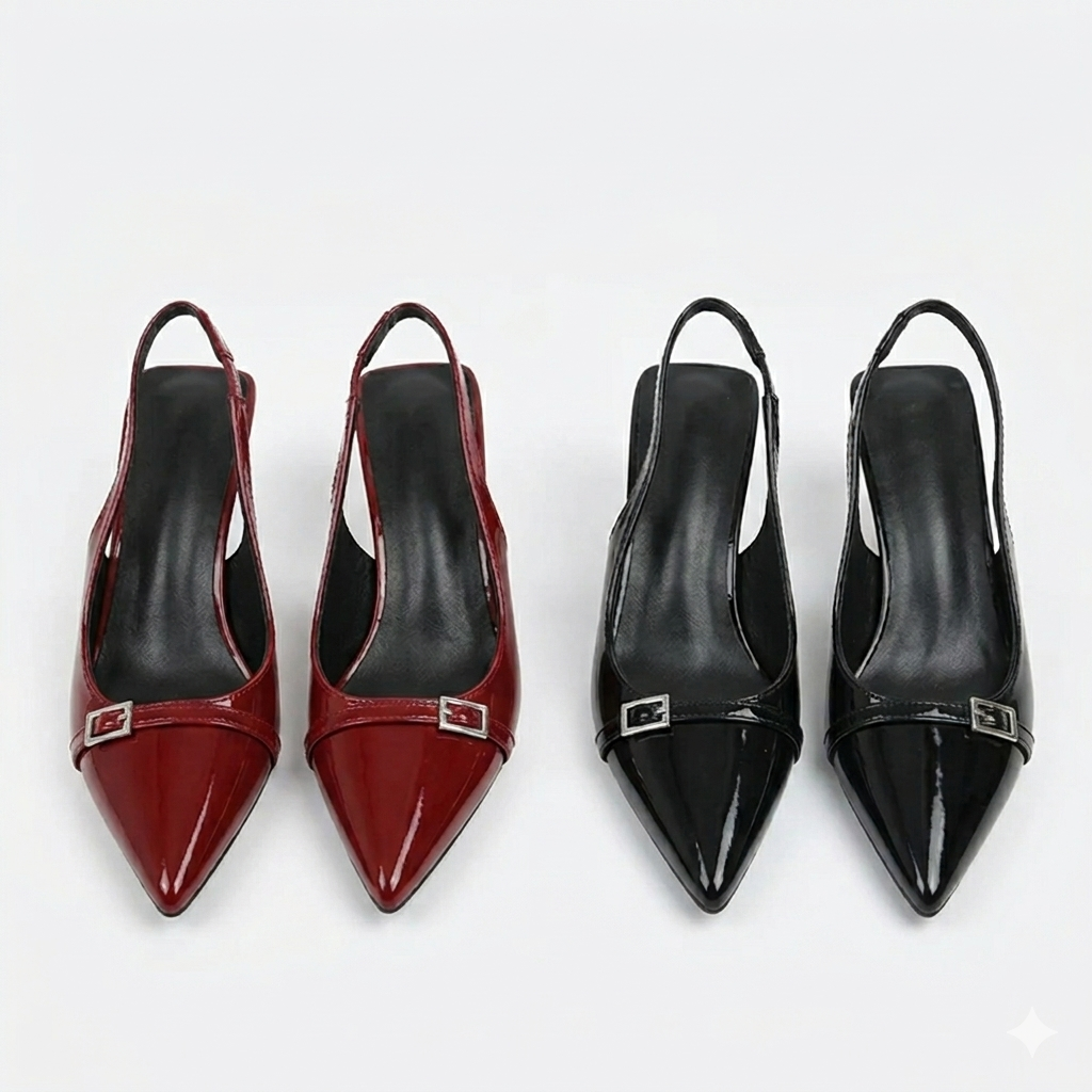 Pointed Toe Slingback Pumps