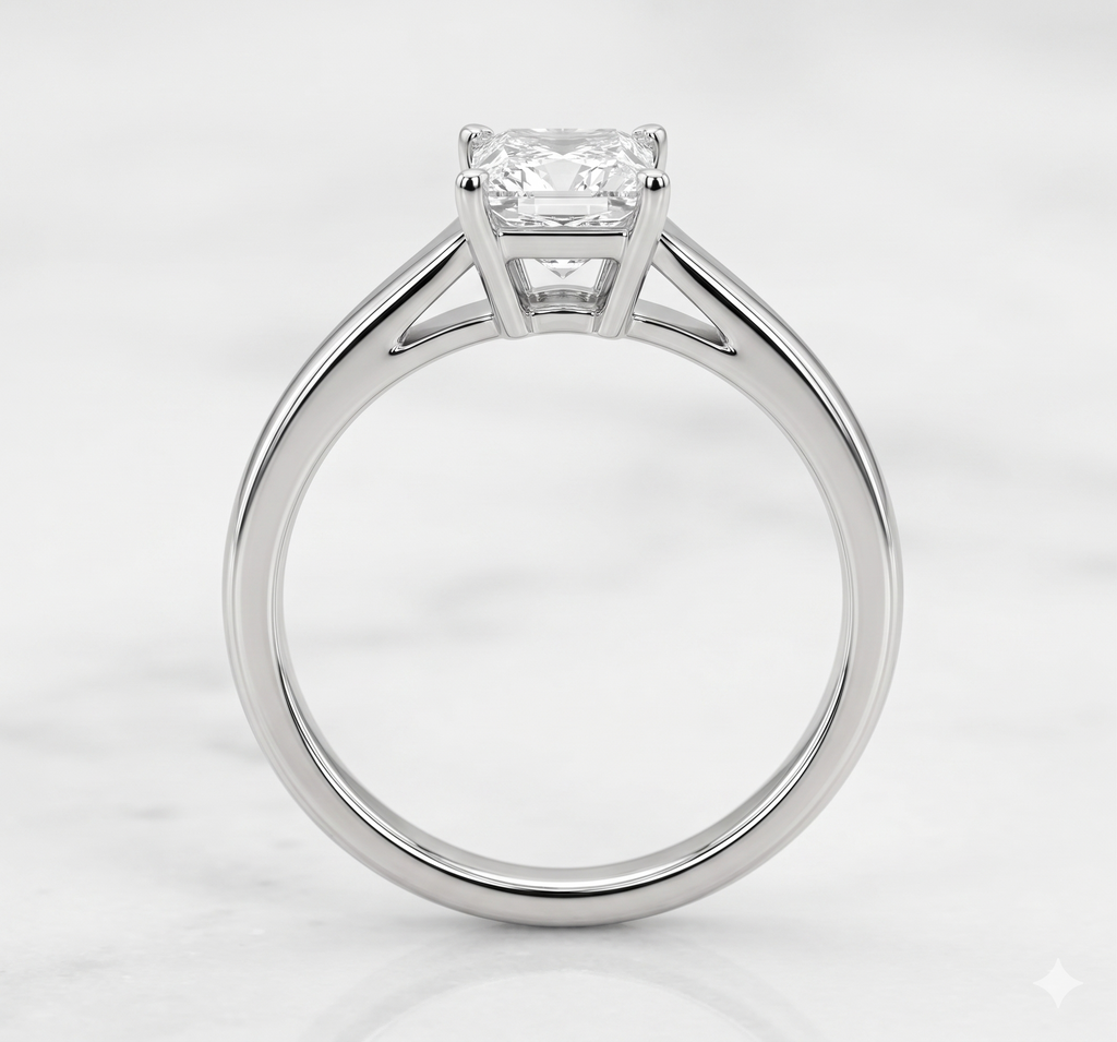 The Everly Princess Cut Solitaire Ring