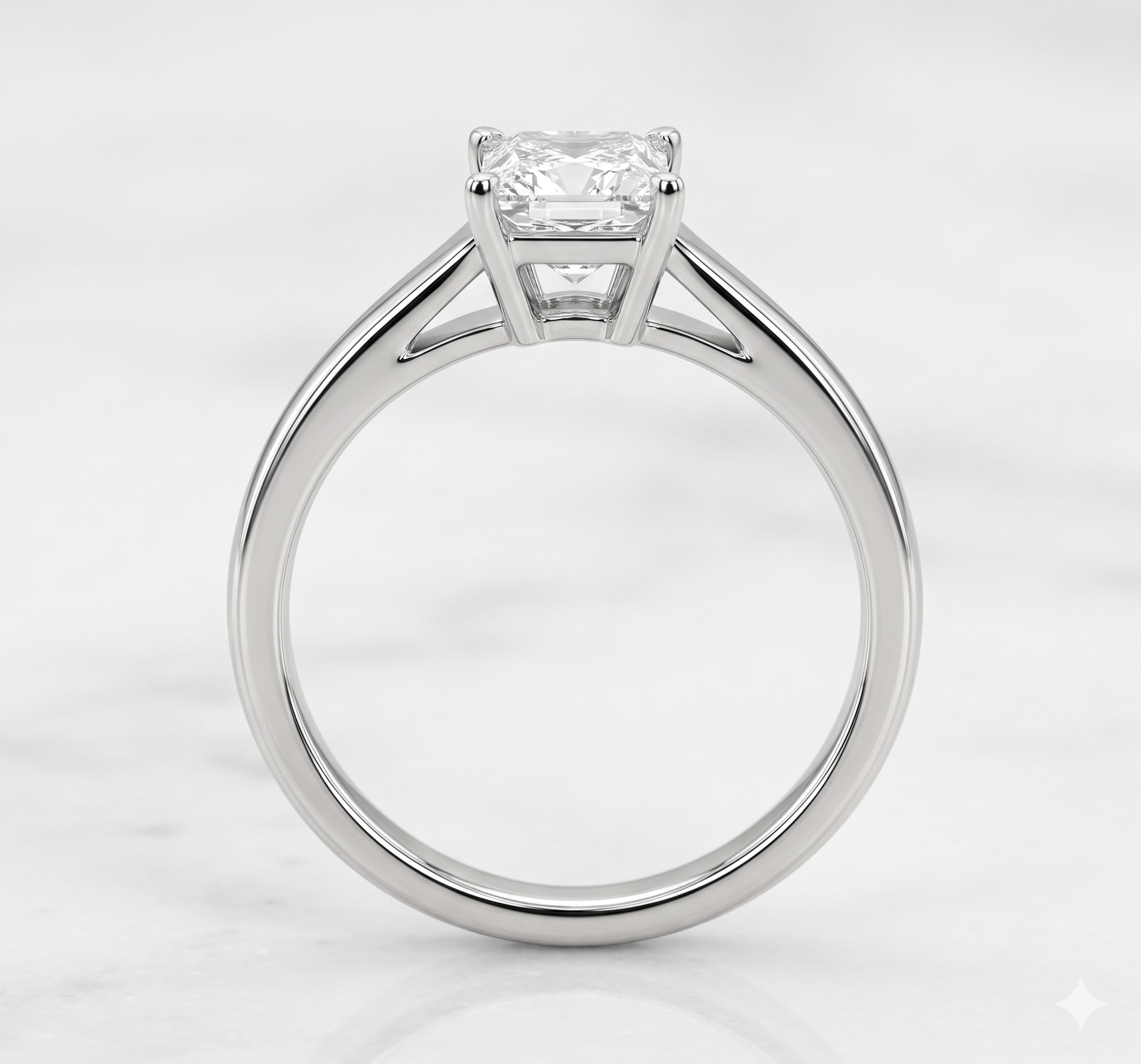 The Everly Princess Cut Solitaire Ring