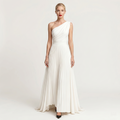 The Aurora One-Shoulder Pleated Gown