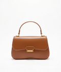 The Elena Leather Top-Handle Handbag