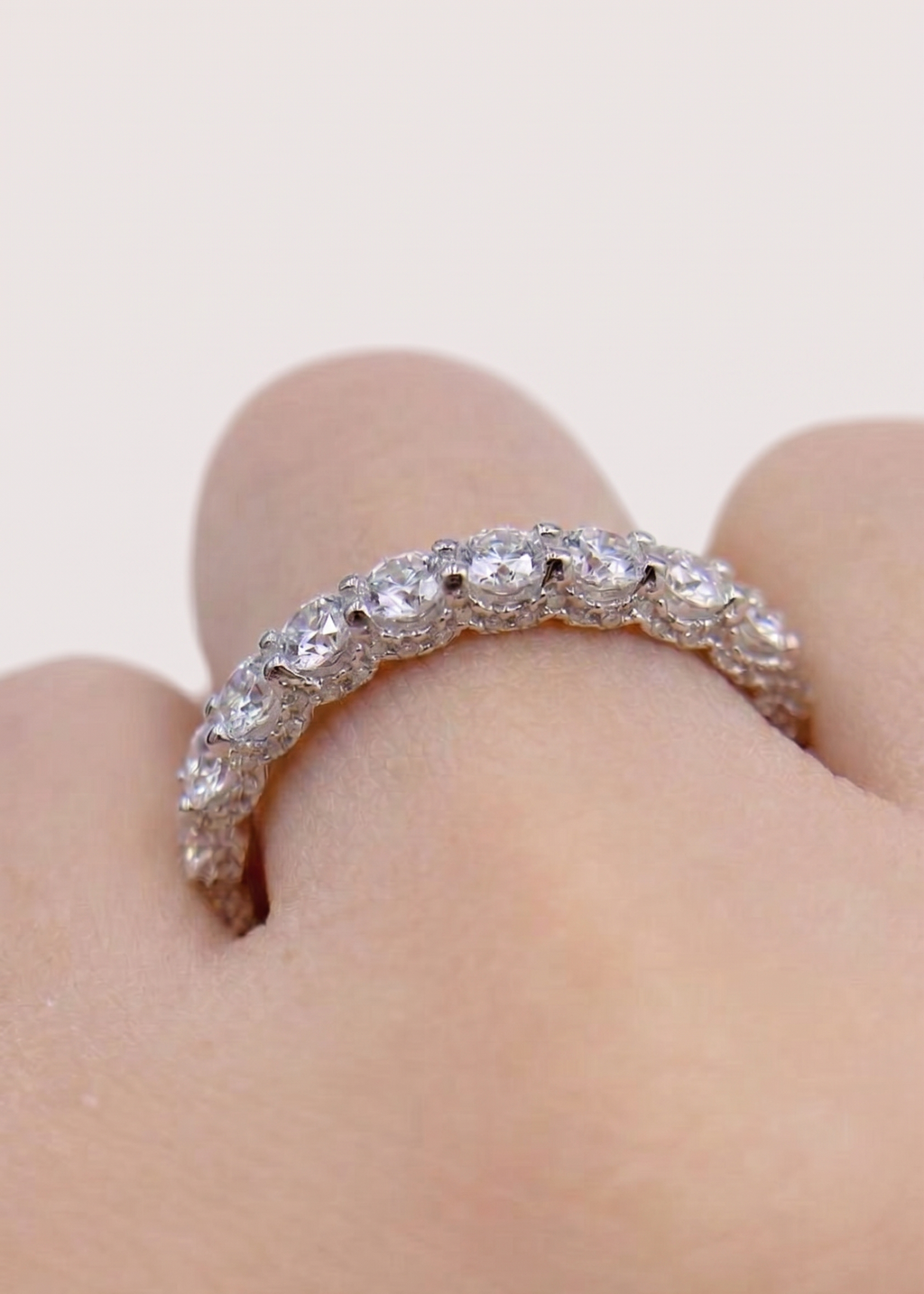 The Lumina Brilliant-Cut Eternity Band