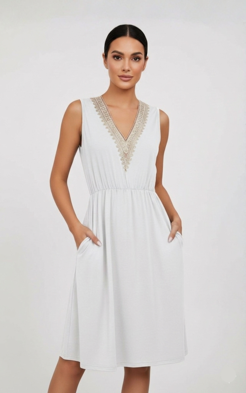 The Willow V-Neck Sleeveless Dress