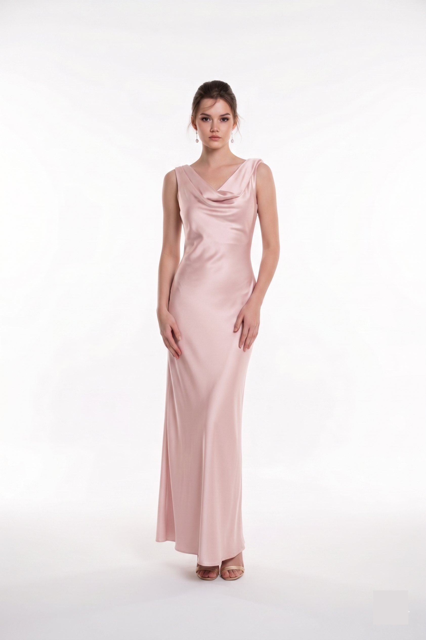 The Julianna Swing-Collar Gown