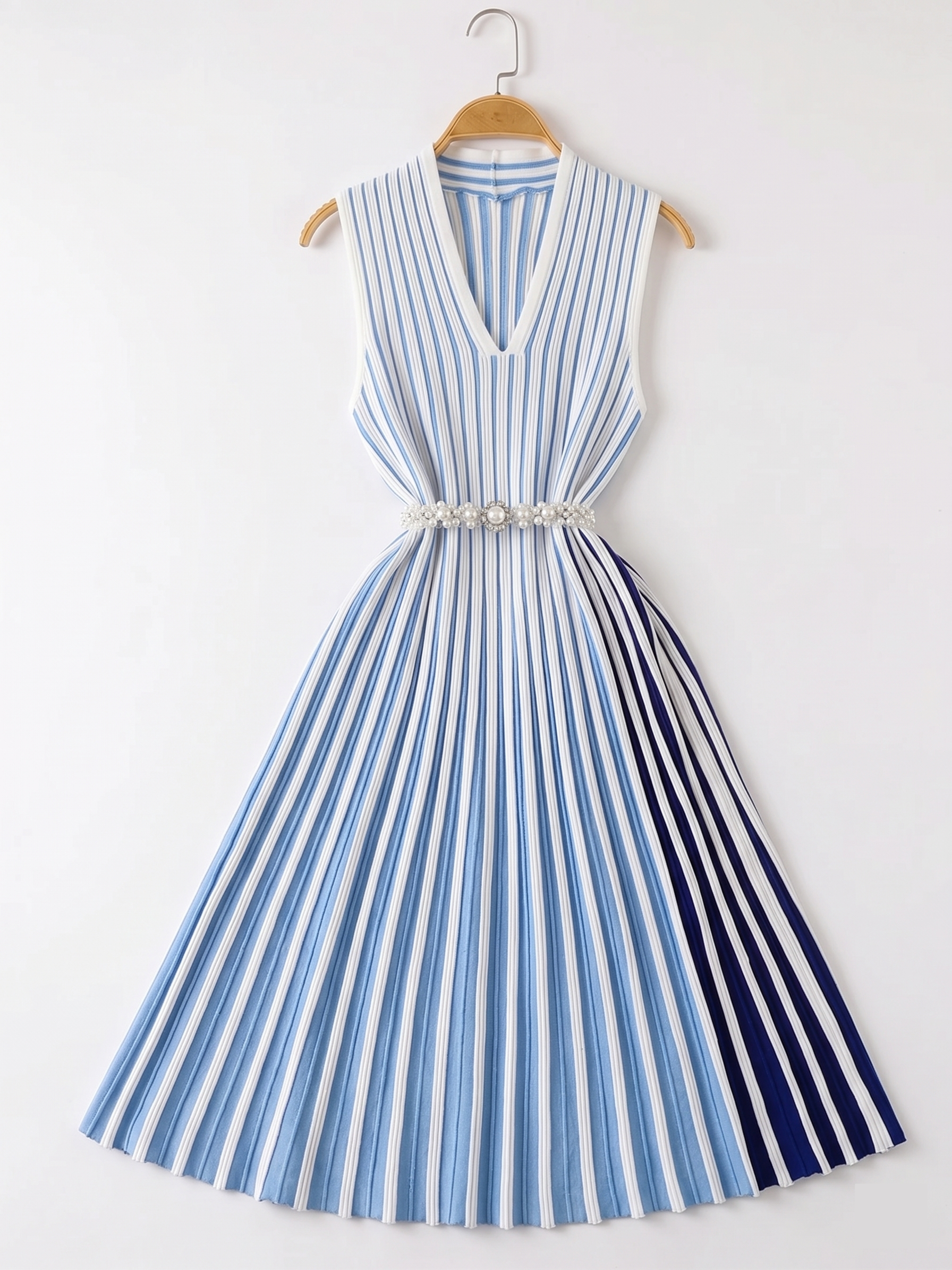 The Penelope Striped Midi Dress