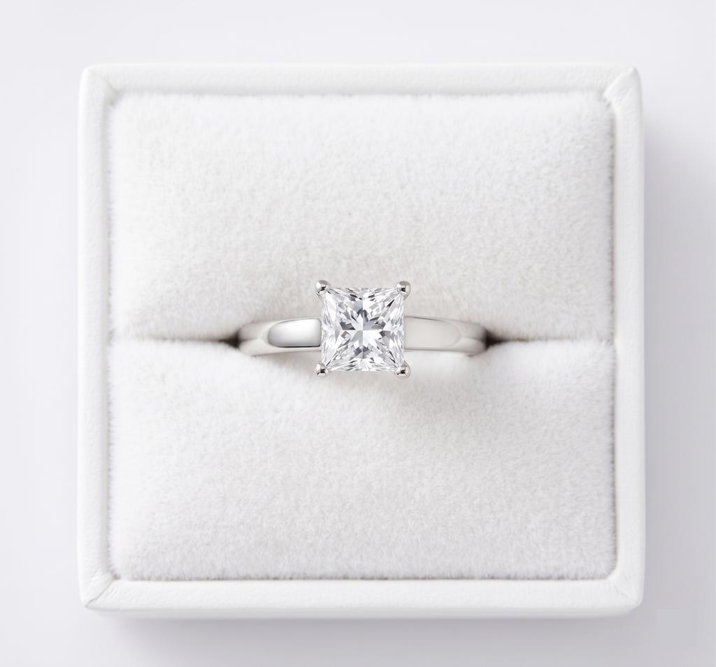 The Everly Princess Cut Solitaire Ring