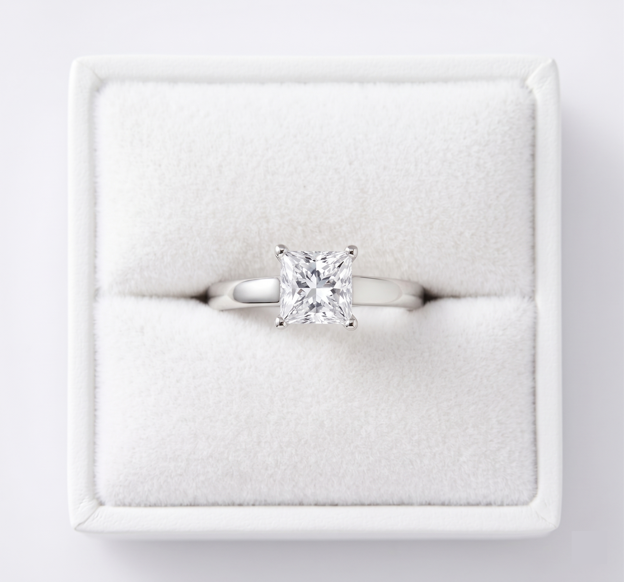 The Everly Princess Cut Solitaire Ring