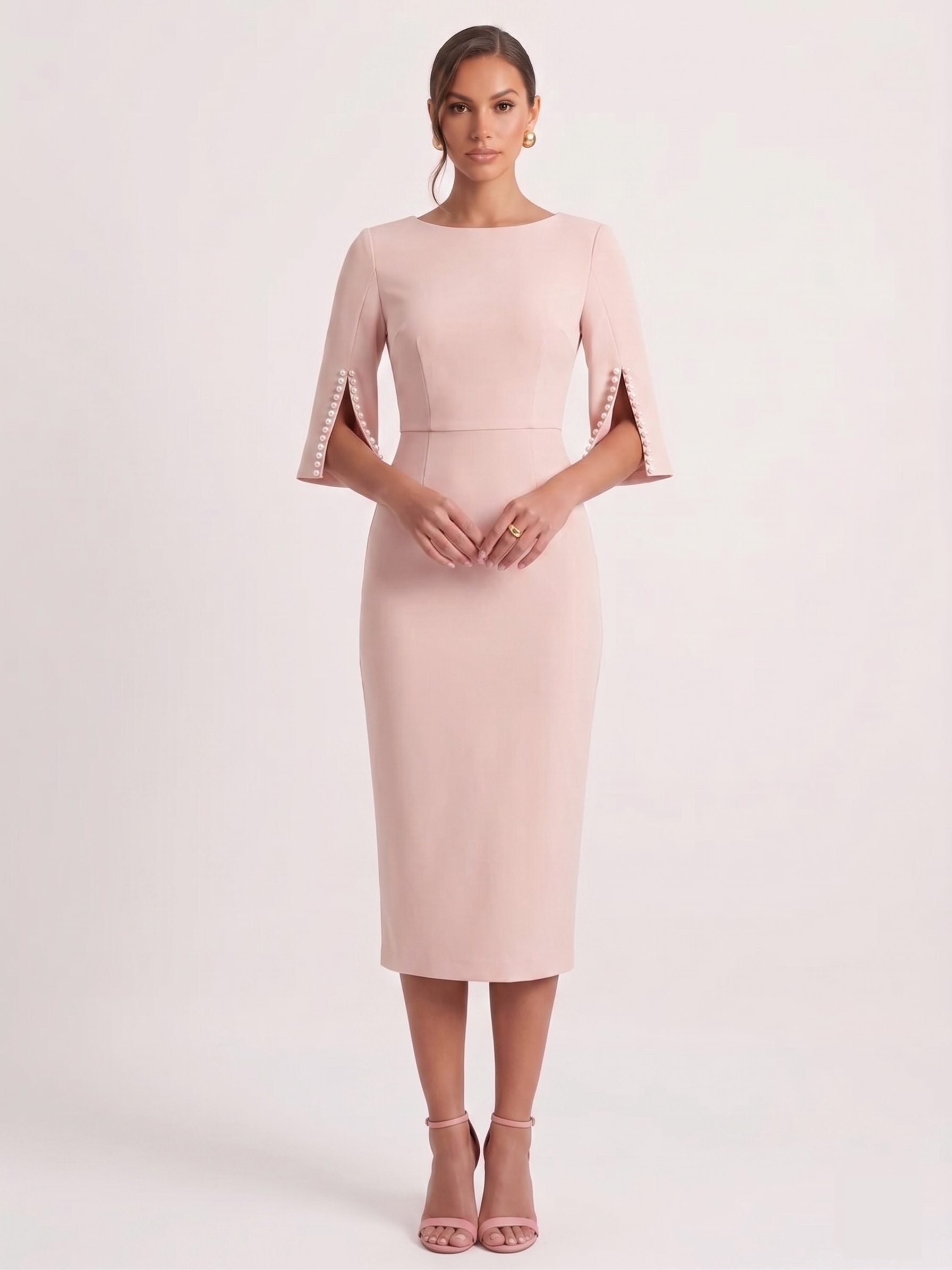 The Genevieve Slim-Fit Midi Dress