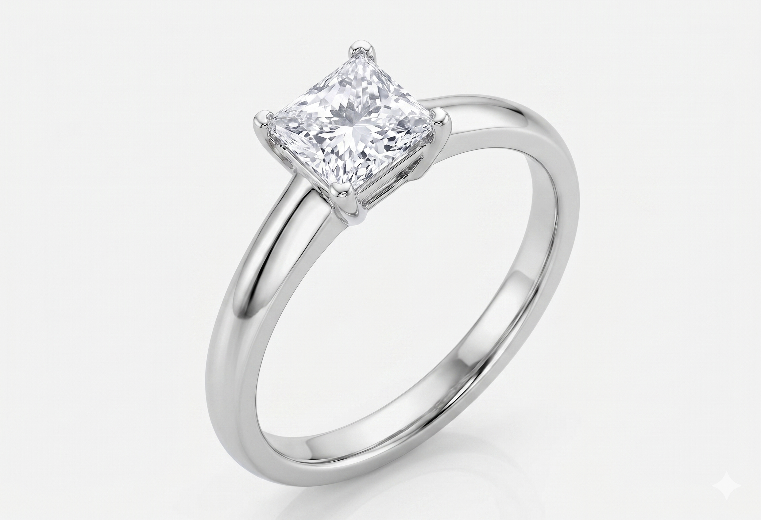 The Everly Princess Cut Solitaire Ring