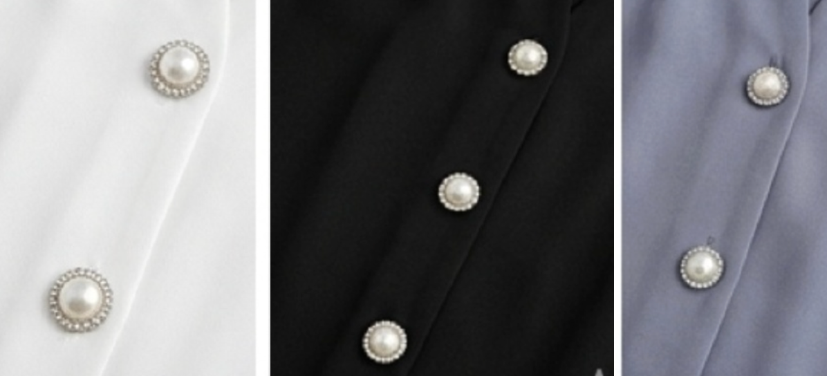 Elegant V-Neck Button-Down Blouse